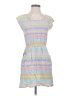 Mossimo Supply Co. 100% Rayon Stripes Silver Casual Dress Size S - photo 1