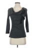 Deletta Gray 3/4 Sleeve Top Size S - photo 1