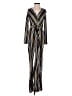 Jasmine Stripes Gold Jumpsuit Size S - photo 1