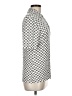 Lizzie Driver Houndstooth Ivory Short Sleeve Turtleneck Size M - photo 4