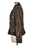 Worthington Floral Brown Long Sleeve Blouse Size L - photo 5