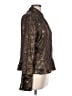 Worthington Floral Brown Long Sleeve Blouse Size L - photo 4