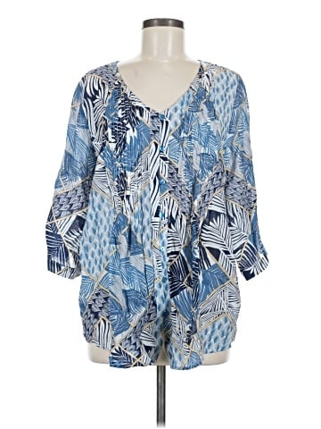 Ethyl 3/4 Sleeve Blouse (view 1)