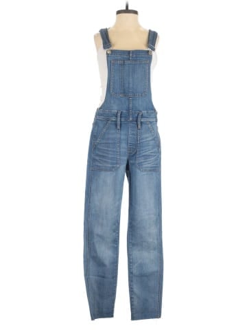 Madewell Skinny Overalls in Kemp Wash (view 1)