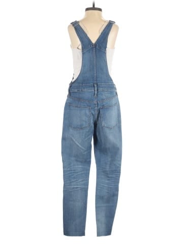 Madewell Skinny Overalls in Kemp Wash (view 2)