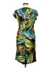 Tribal Tropical Teal Casual Dress Size M - photo 2