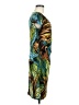Tribal Tropical Teal Casual Dress Size M - photo 4