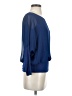 Joseph A. 100% Polyester Blue 3/4 Sleeve Top Size S - photo 4