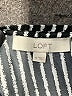 Ann Taylor LOFT 100% Polyester Stripes Black Silver Casual Dress Size M - photo 7