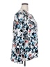 Van Heusen 100% Polyester Floral Silver Long Sleeve Blouse Size XXL - photo 4