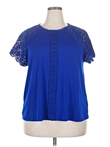 Cable & Gauge Short Sleeve Blouse (view 1)