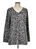 Ellen Tracy Animal Print Gray Pullover Sweater Size L - photo 1