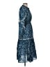 Intermix Paisley Blue Casual Dress Size 6 - photo 4