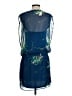 Express 100% Polyester Blue Cocktail Dress Size S - photo 2