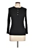 GOLDIE Black Long Sleeve Henley Size L - photo 1