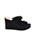 Etienne Aigner 100% Leather Black Wedges Size 8 1/2 - photo 1