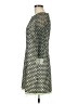 Dillard's 100% Polyester Houndstooth Green Casual Dress Size 6 (estimated) - photo 5