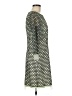 Dillard's 100% Polyester Houndstooth Green Casual Dress Size 6 (estimated) - photo 4