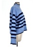 Ultra Flirt Stripes Blue Turtleneck Sweater Size L - photo 4