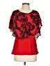 JM Studio Red Short Sleeve Blouse Size S - photo 1