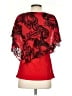 JM Studio Red Short Sleeve Blouse Size S - photo 2