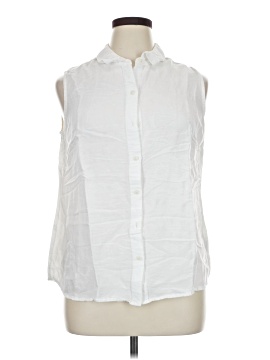 Croft & Barrow Sleeveless Button Down Shirt