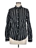Old Navy 100% Cotton Stripes Black Long Sleeve Button-Down Shirt Size M - photo 1