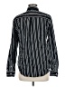 Old Navy 100% Cotton Stripes Black Long Sleeve Button-Down Shirt Size M - photo 2