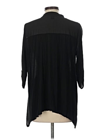 August Silk 3/4 Sleeve Button-Down Shirt (view 2)