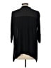August Silk 100% Rayon Black 3/4 Sleeve Button-Down Shirt Size L - photo 2