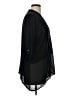 August Silk 100% Rayon Black 3/4 Sleeve Button-Down Shirt Size L - photo 4