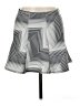 Everly 100% Polyester Graphic Gray White Casual Skirt Size M - photo 1