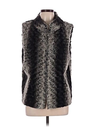Adrienne Vittadini Faux Fur Vest (view 1)