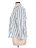 Talbots Stripes Blue 3/4 Sleeve Button-Down Shirt Size 16 Petite - photo 5