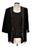 R&M Richards 100% Polyester Black Kimono Size 12 Petite - photo 1