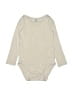 H&M 100% Baumwolle Solid Ivory Tan Long Sleeve Onesie Size 4T - photo 1