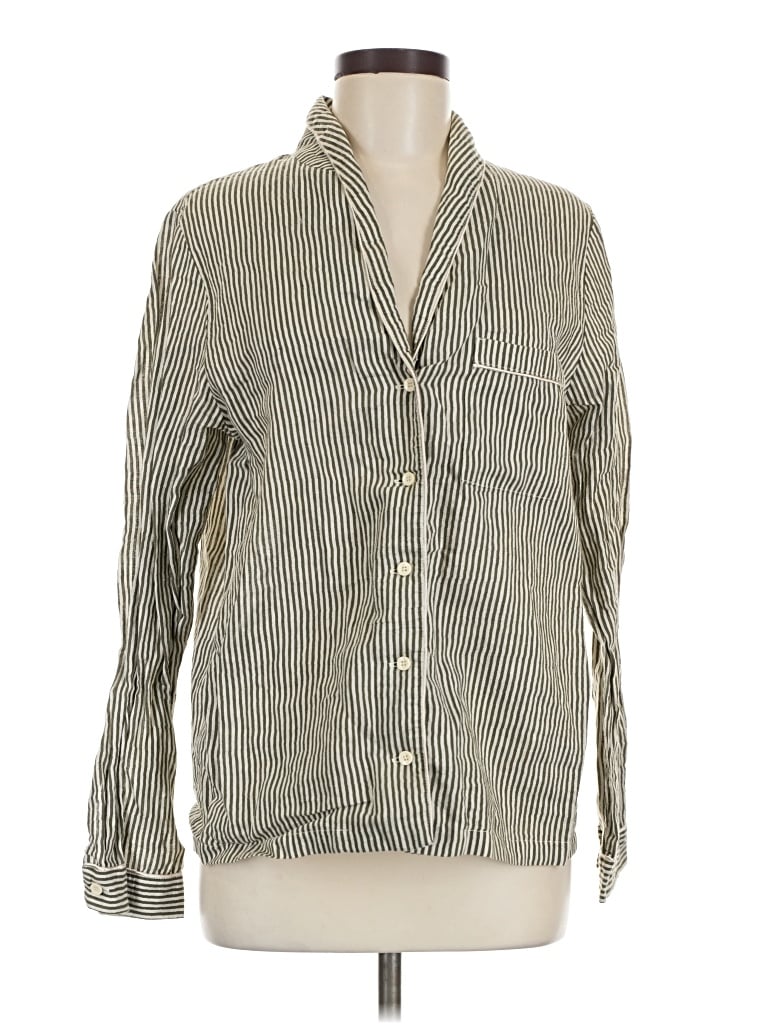 Pre-owned 12 Storeez Long Sleeve Blouse In Gray