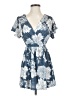 Unbranded Print Blue Casual Dress Size S - photo 1