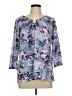 Allison Daley Purple 3/4 Sleeve Blouse Size L - photo 1