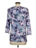 Allison Daley Purple 3/4 Sleeve Blouse Size L - photo 2