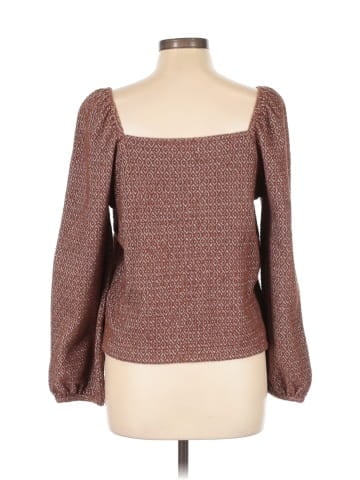 Madewell Jacquard Puff-Sleeve Crop Top (view 2)