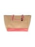 Coach 100% Leather Color Block Tan Pink Leather Tote One size - photo 1