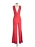 Alice + Olivia 100% Polyester Solid Red Jumpsuit Size 6 - photo 2