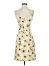 Necessary Objects Print Yellow Cocktail Dress Size 3 - photo 1
