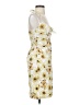 Necessary Objects Print Yellow Cocktail Dress Size 3 - photo 4