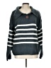 Listicle 100% Acrylic Stripes Teal Pullover Sweater Size L - photo 1