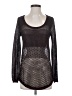 Rock & Republic Black Long Sleeve Top Size S - photo 1