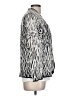 Leslie Fay 100% Polyester Animal Print Silver Blazer Size L - photo 4