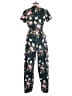 Volcom 100% Cotton Floral Green Jumpsuit Size 10 - photo 2