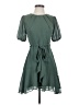 B. Darlin 100% Polyester Solid Green Casual Dress Size 3 - 4 - photo 1